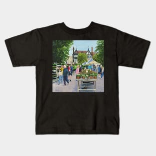 Flower Stall, Salisbury Market Kids T-Shirt